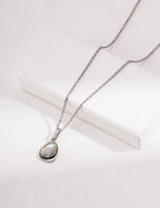 Black Shell Pendant Necklace