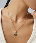 Black Shell Pendant Necklace
