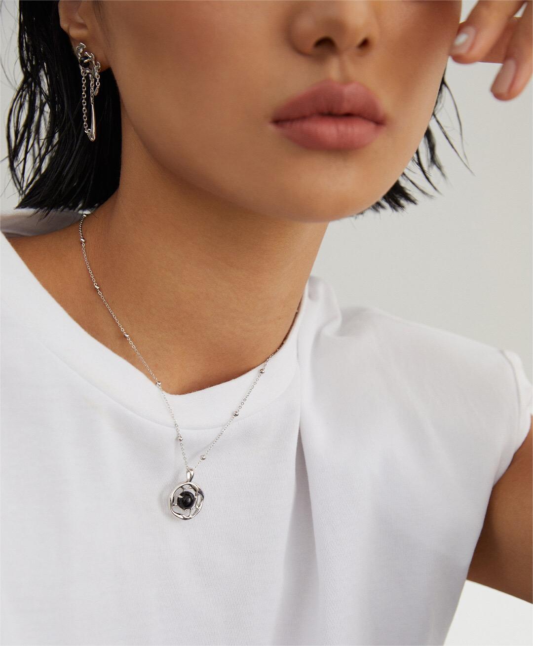 Black Onyx Pendant Necklace