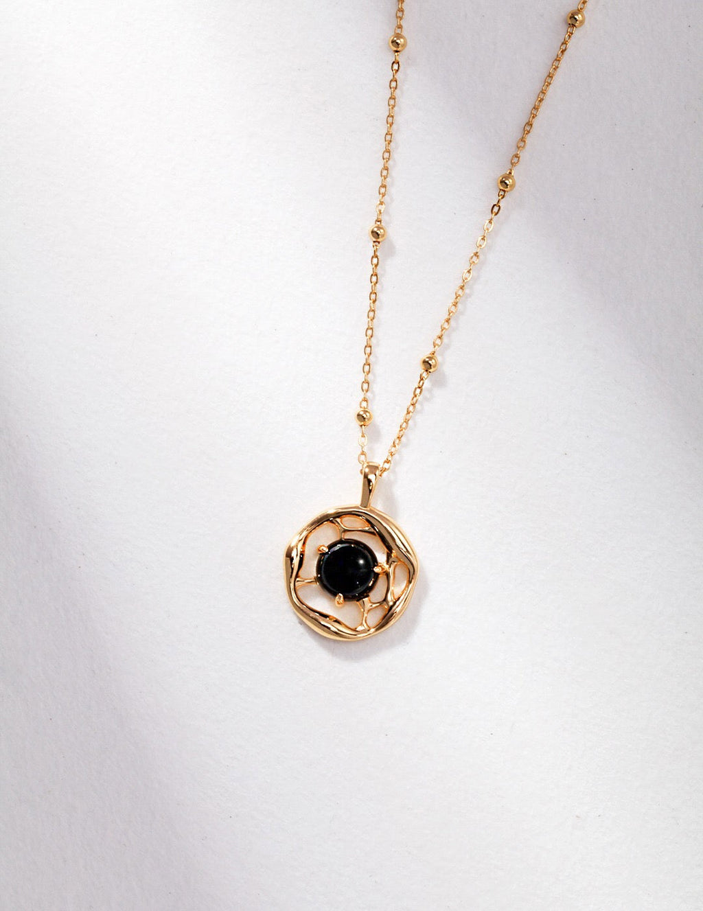 Black Onyx Pendant Necklace