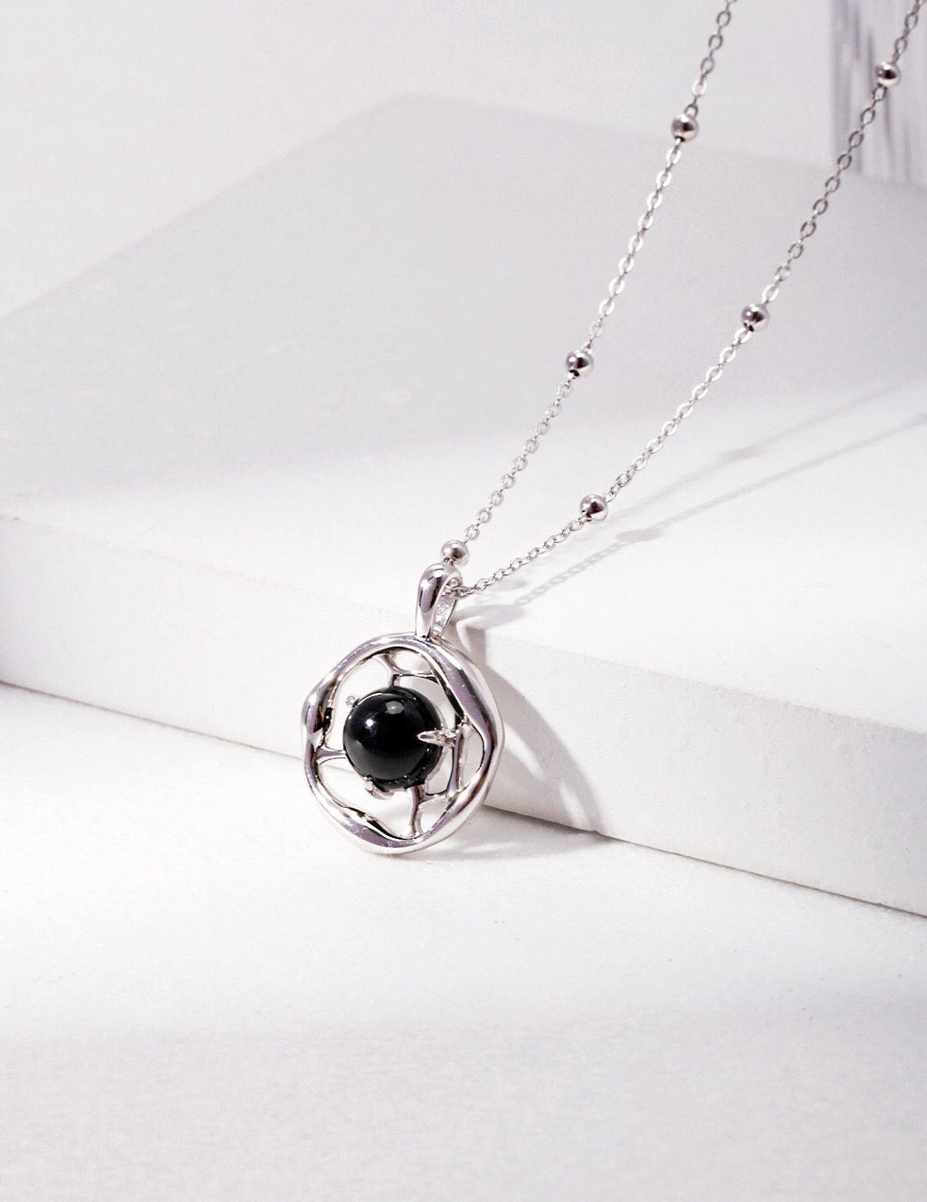 Black Onyx Pendant Necklace