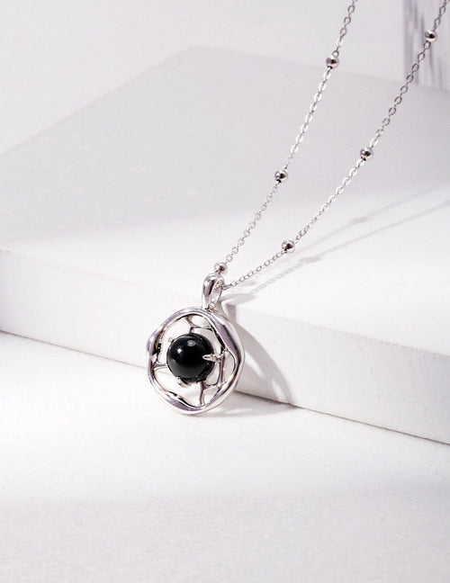Black Onyx Pendant Necklace
