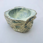 Lime Green Agate Geode Nut/trinket/Jewellery Bowl-0