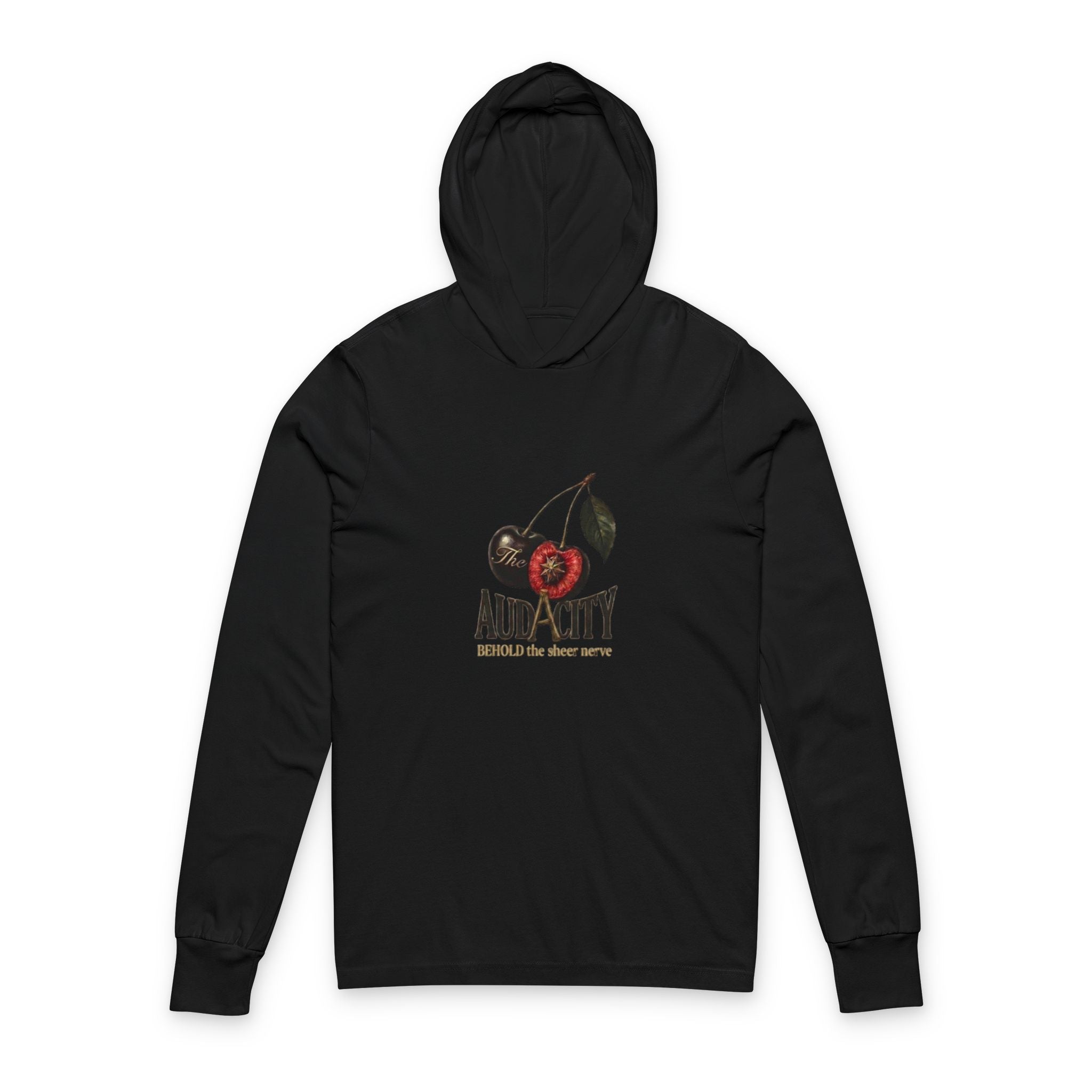 The Cherry Of Audacity Hooded Long Sleeve Tee