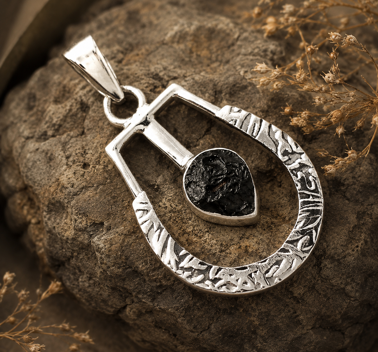 Natural Tektite Pendant