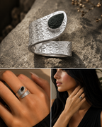 Natural Tektite Ring