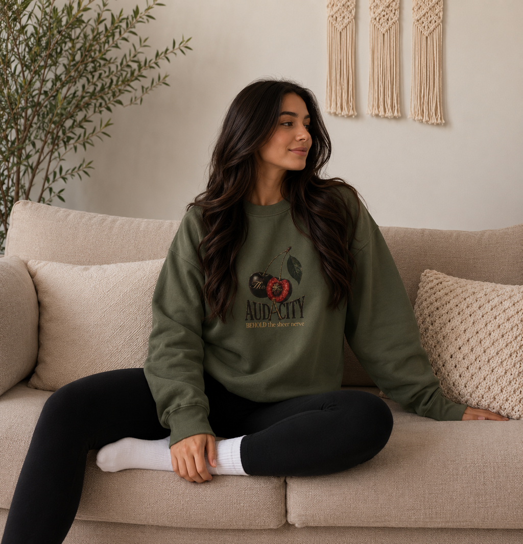 The Cherry Of Audacity Crewneck Sweatshirt