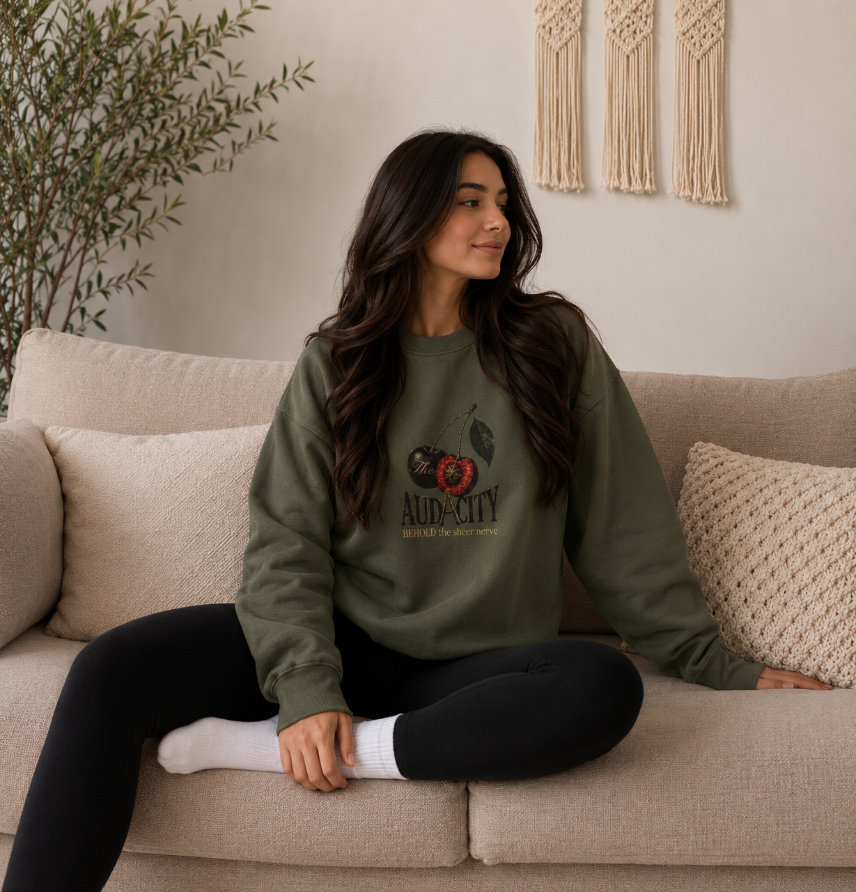 The Cherry Of Audacity Crewneck Sweatshirt