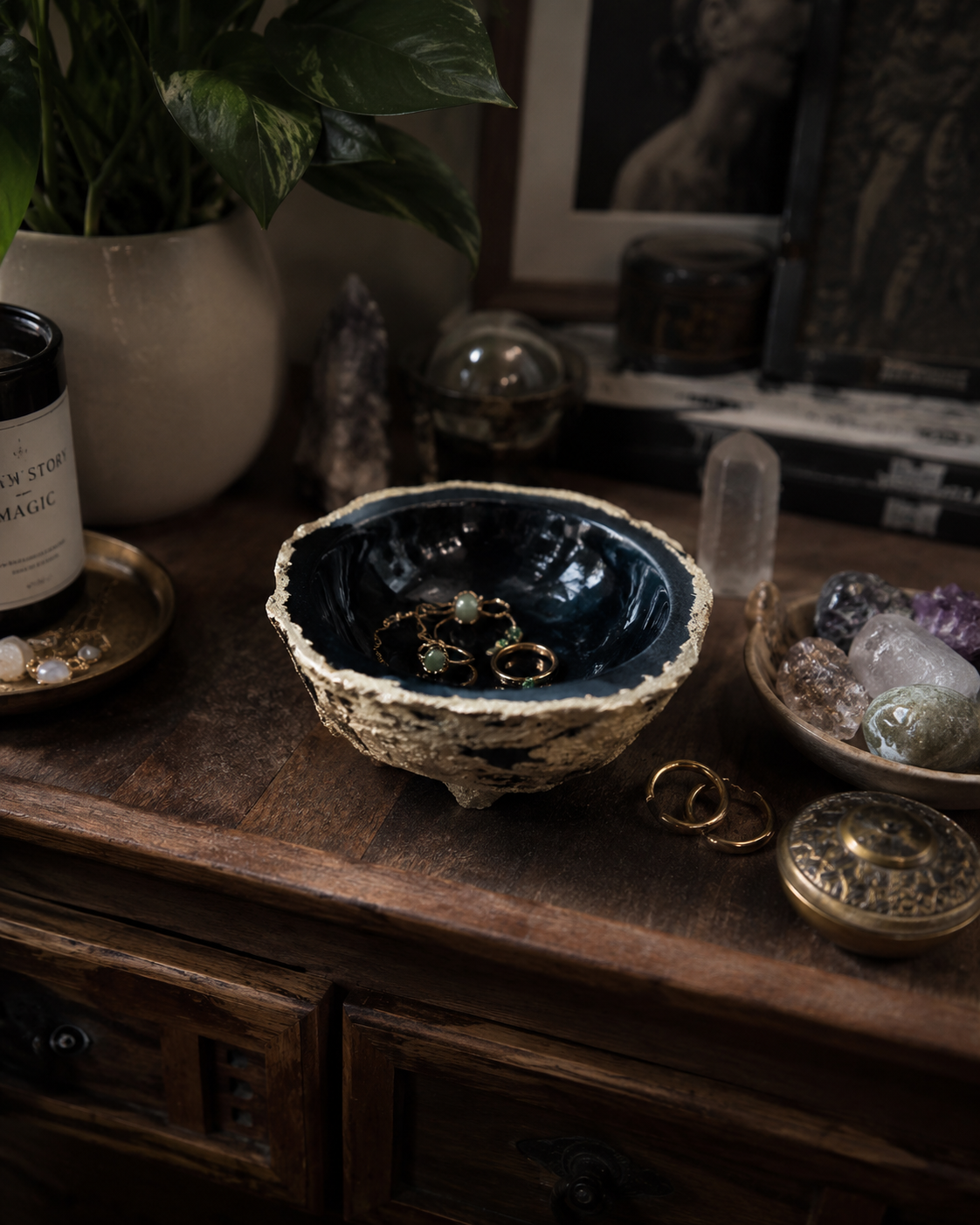 Black Agate Sacred Bowl