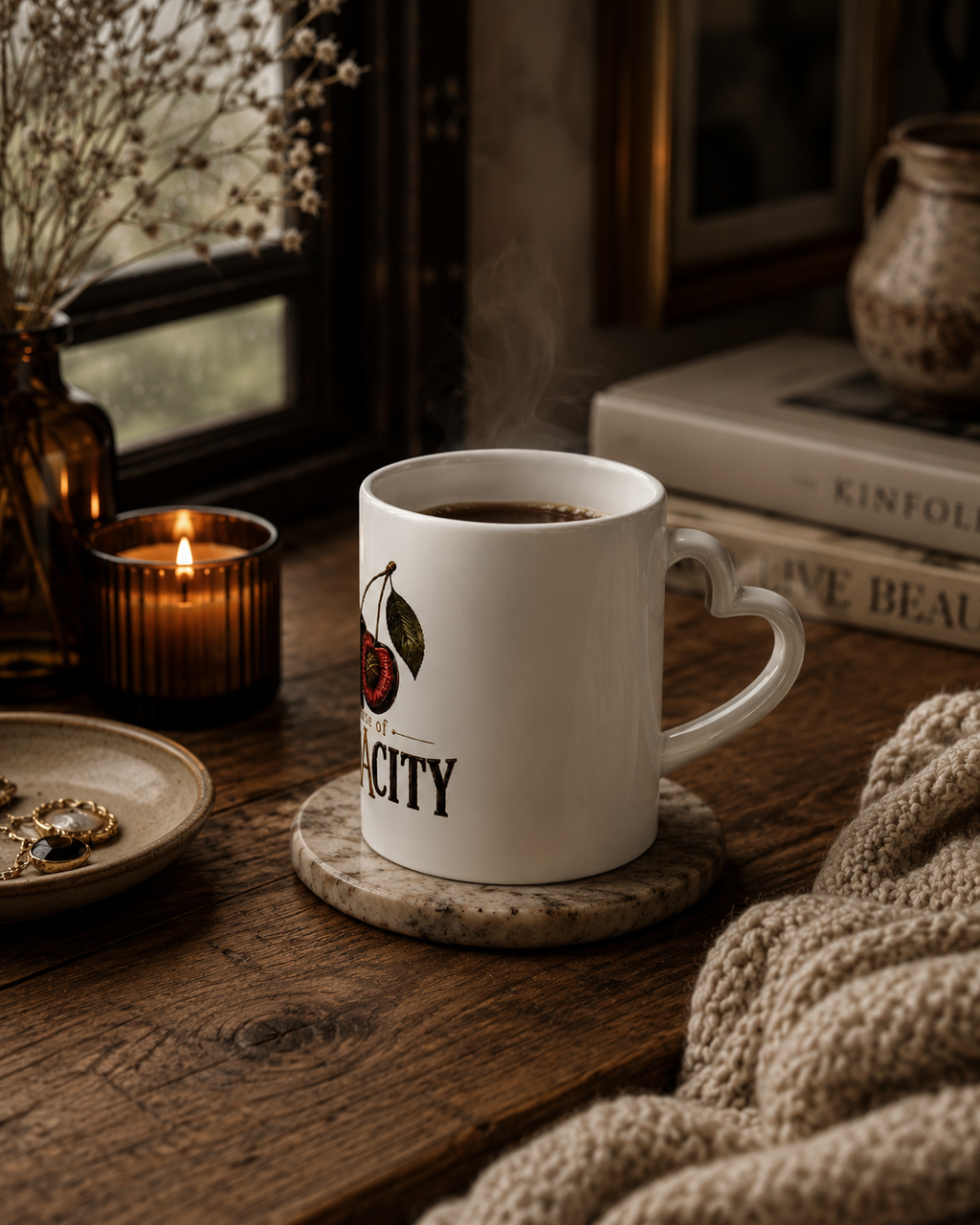 The Taste of Audacity Cherry Heart Mug