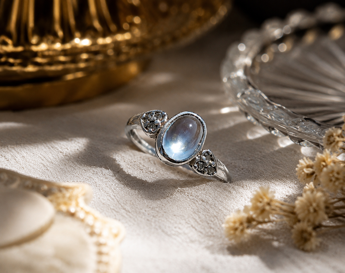 Ceylon Moonstone Ring