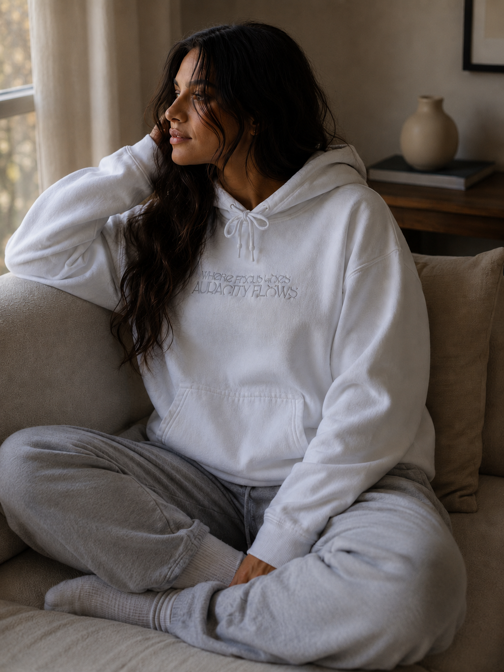 Where Focus Goes, Audacity Flows Hoodie