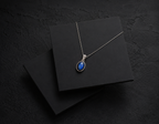 Natural Blue Fire Labradorite Pendant