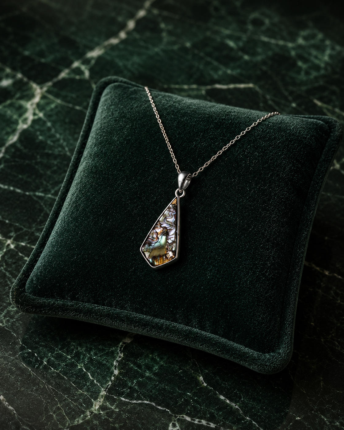 Copper Abalone Shell Pendant