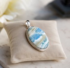 Natural Blue Scheelite Pendant