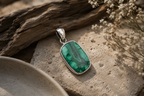 Natural Malachite Pendant