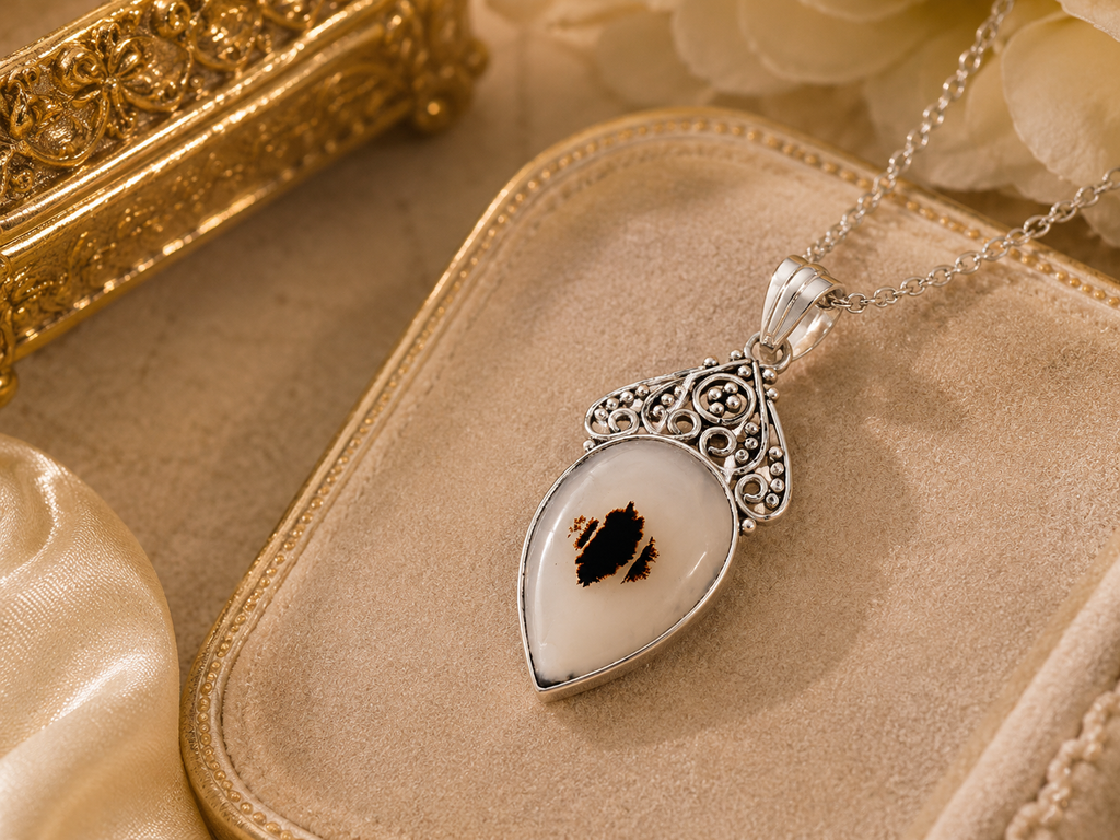 Natural Montana Agate Pendant