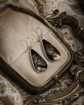 Natural Root Plume Agate Earrings