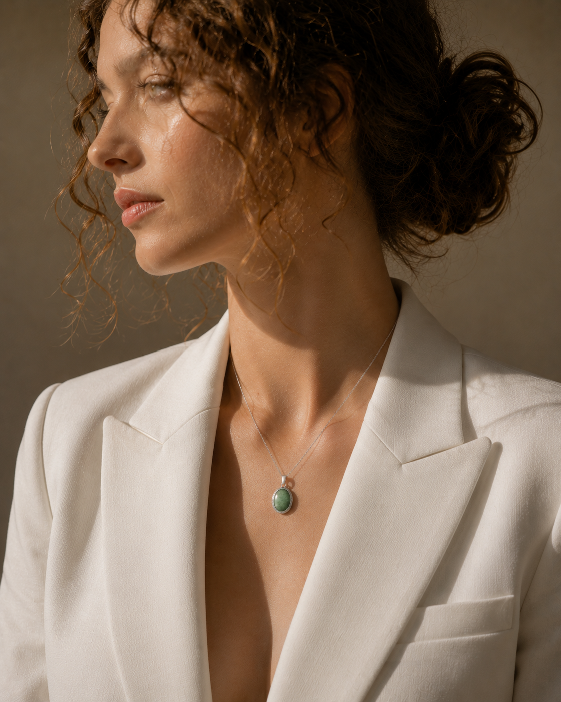Natural Green Aventurine Pendant