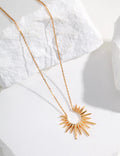 Sun Ray Necklace — Sacred Sun Pendant