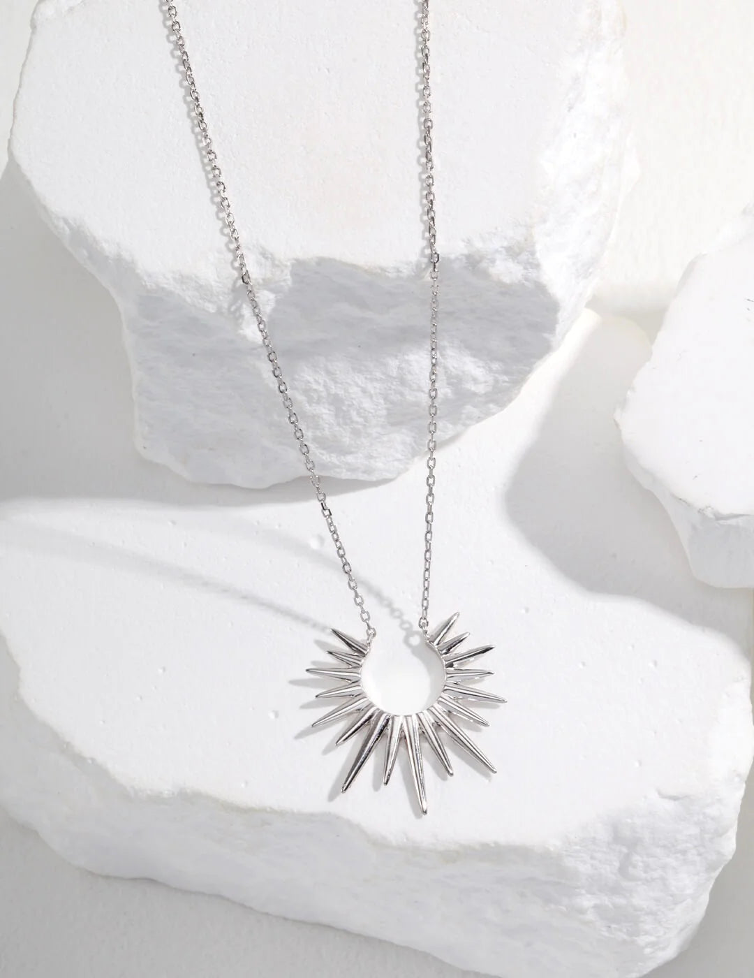 Sun Ray Necklace — Sacred Sun Pendant