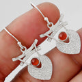 Natural Carnelian Earrings