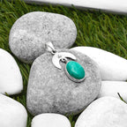 Crescent Moon - Paraiba Amazonite Pendant P-1133 SDP114916-1