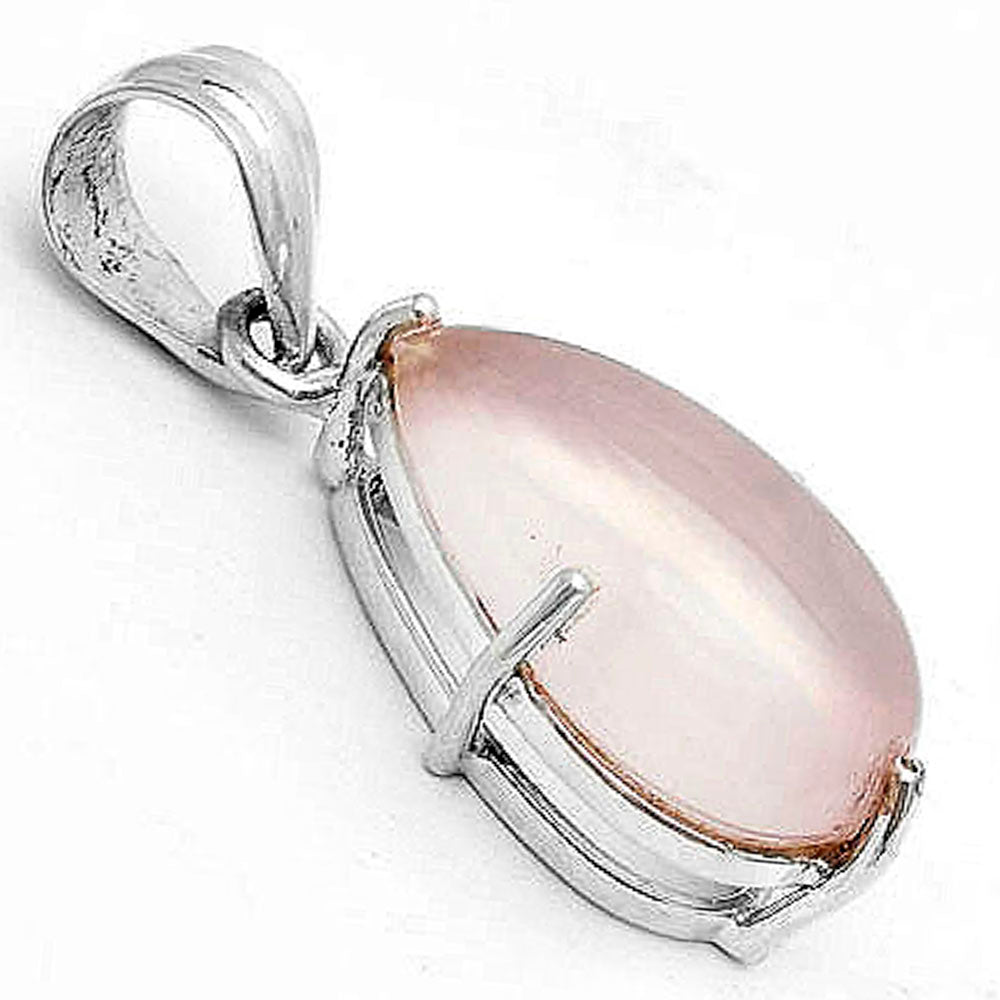 Natural Rose Quartz Cab - Madagascar Pendant P-1013 SDP123299-2