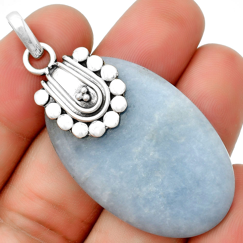 Natural Angelite Pendant