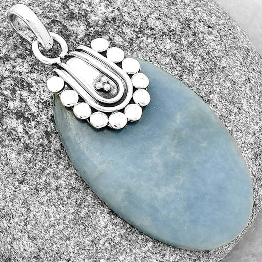 Natural Angelite Pendant