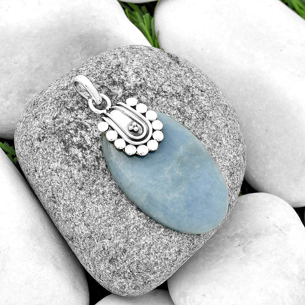 Natural Angelite Pendant