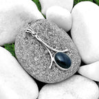 Natural Blue Fire Labradorite Pendant