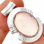 Natural Rose Quartz - Madagascar Pendant P-1598 SDP148813-0