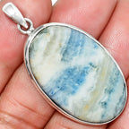 Natural Blue Scheelite Pendant
