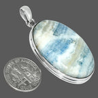 Natural Blue Scheelite Pendant