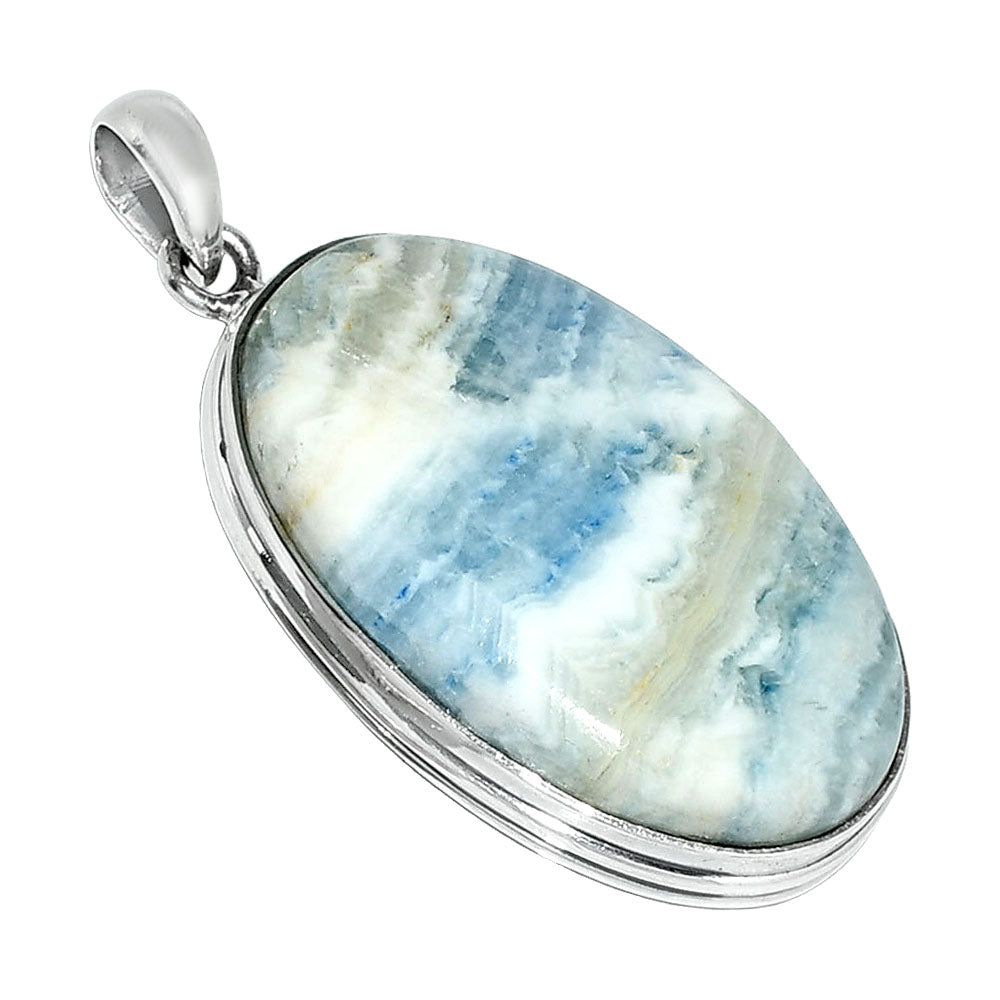 Natural Blue Scheelite Pendant