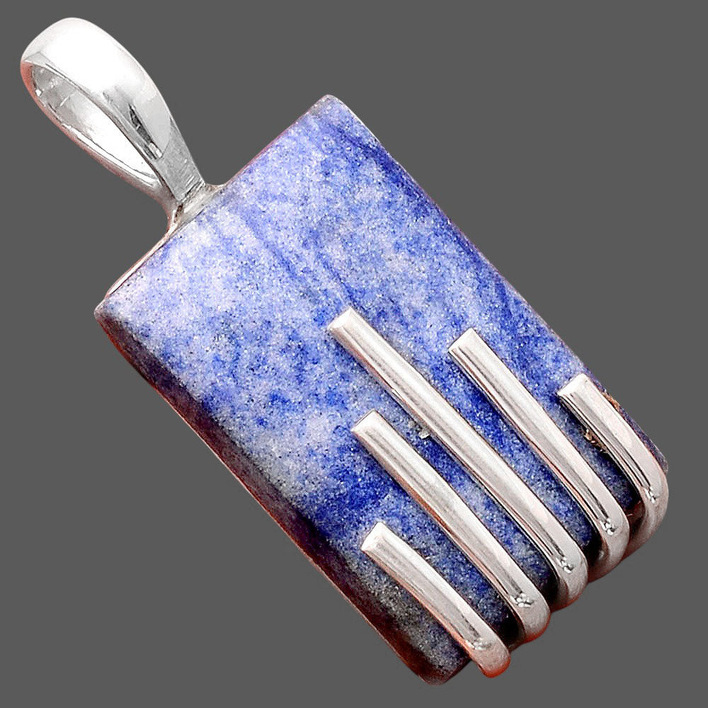 Natural Dumortierite Quartz Pendant P-1559 SDP155246-2
