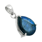 Faceted Blue Labradorite Pendant