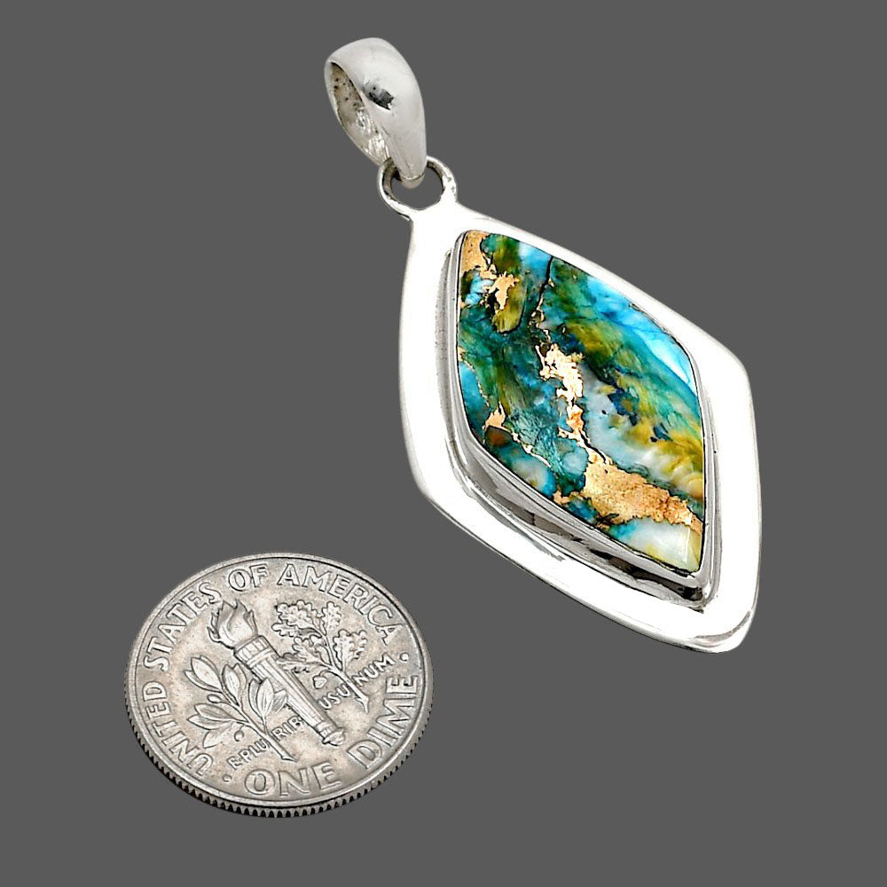 Natural Spiny Oyster Turquoise Pendant