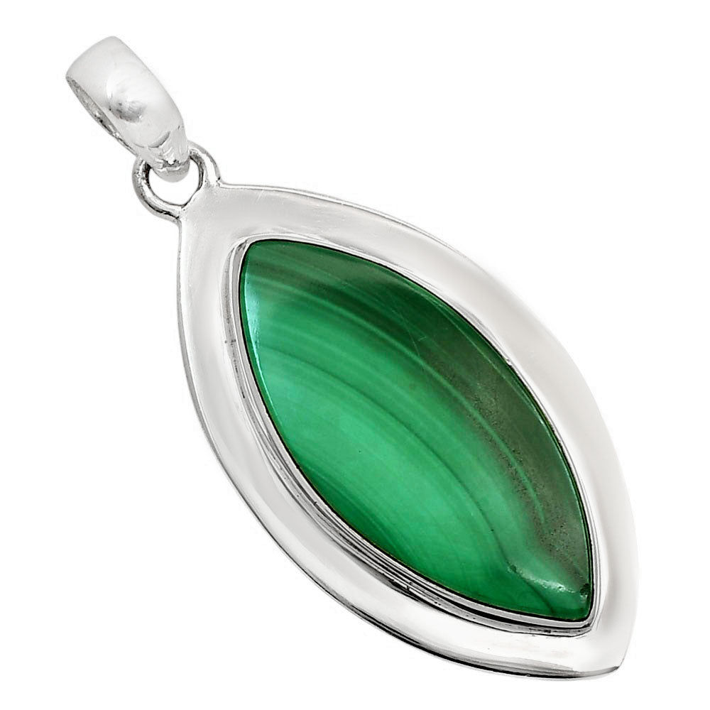 Natural Malachite Eye Pendant