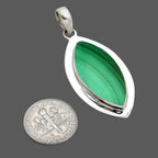 Natural Malachite Eye Pendant