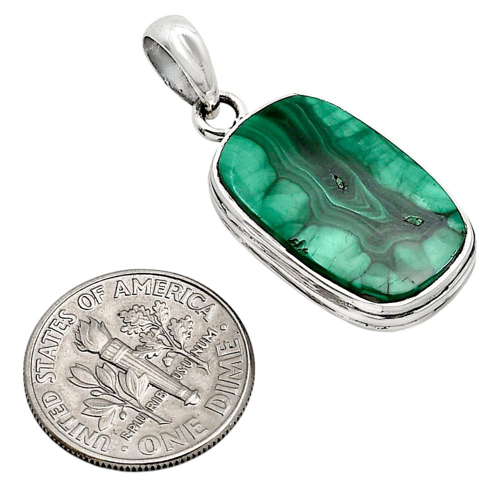 Natural Malachite Pendant