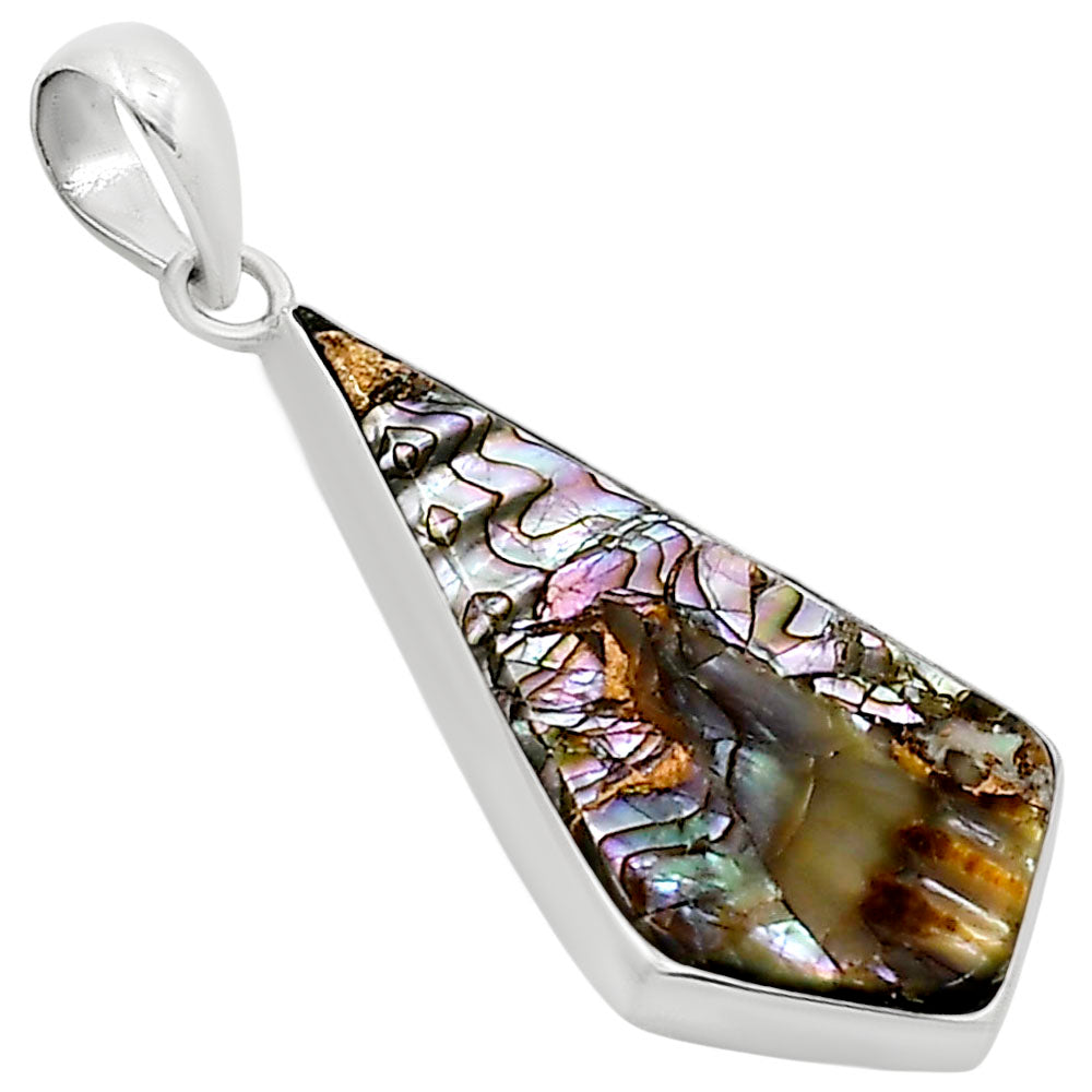 Copper Abalone Shell Pendant P-1001 SDP158814-1