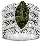 Natural Tektite Ring | Cosmic Impact Stone