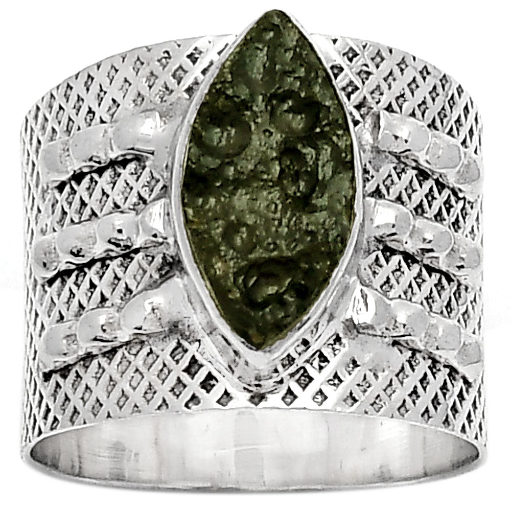 Natural Tektite Ring | Cosmic Impact Stone