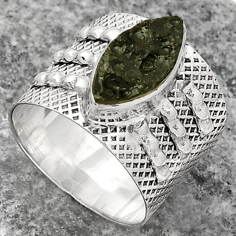 Natural Tektite Ring | Cosmic Impact Stone