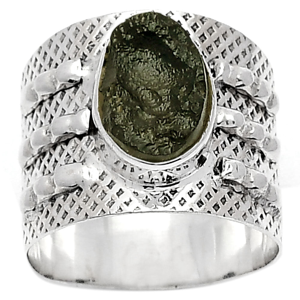 Natural Tektite Ring | Cosmic Impact Stone