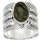Natural Tektite Ring | Cosmic Impact Stone