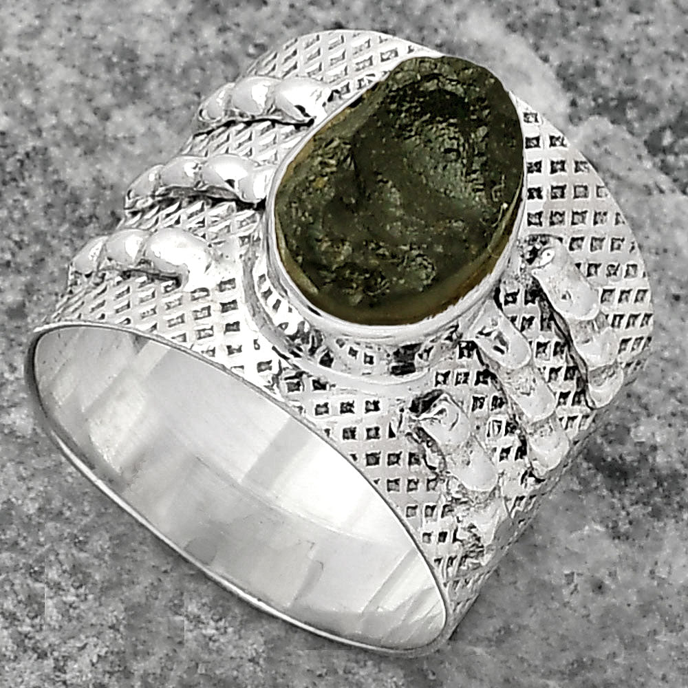 Natural Tektite Ring | Cosmic Impact Stone