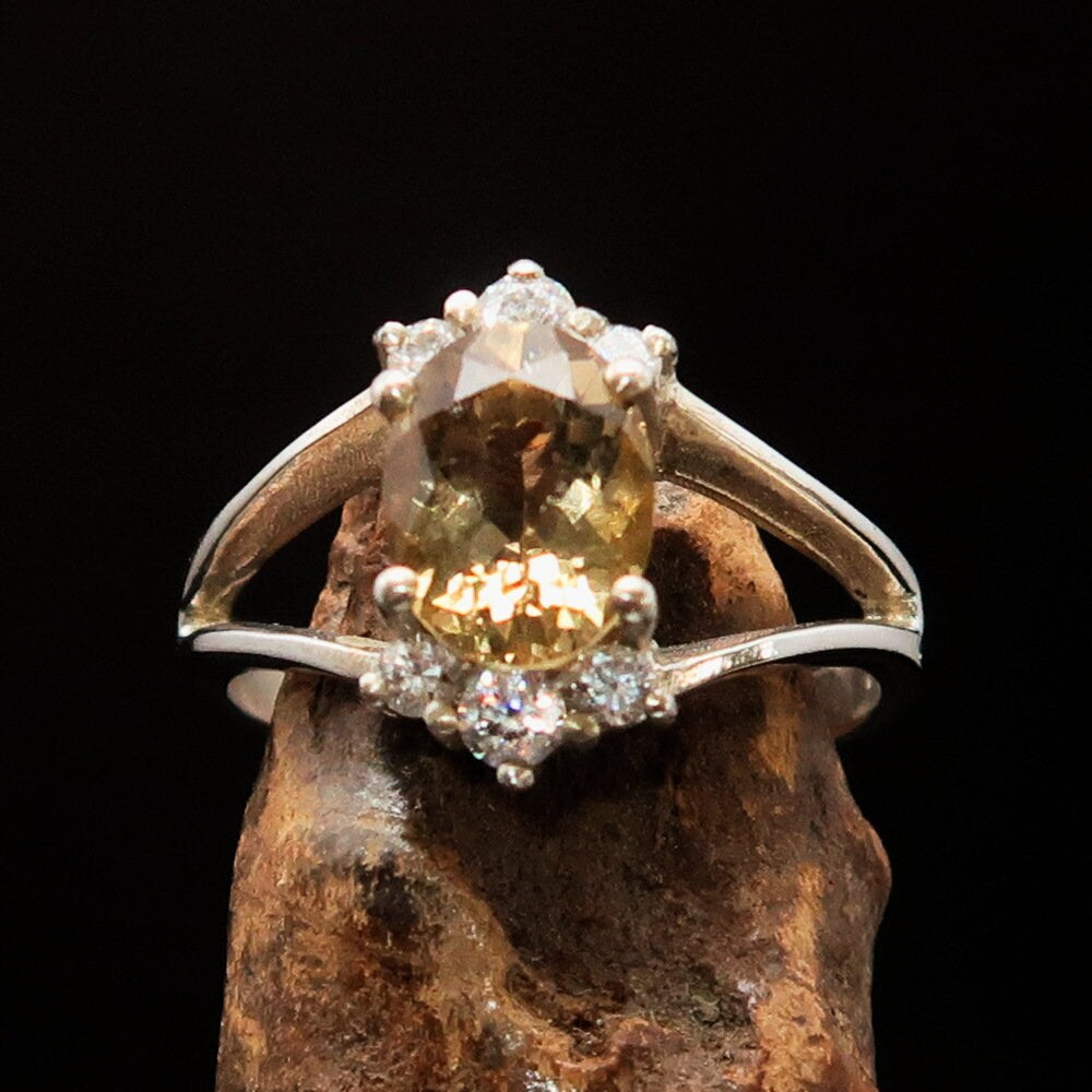 Citrine Silver Ring — The Merchant's Stone